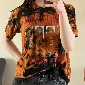 Orange tie dye shirt